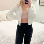 Cropped Zip Up Jacket White Size L Photo 2