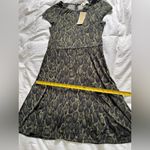 Michael Kors NET: Green and Black Safari Dress Photo 3