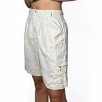 Cream Ralph Lauren 100% linen cargo shorts #linenlove White Size 8 Photo 2