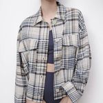ZARA NWT Plaid Flannel Overshirt Shirt Jacket Shacket Size S Photo 7