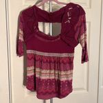 Free People  Pink Sweater Top medium Photo 2