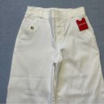 Spanx New  Stretch Twill Cropped Wide Leg Size XS Petite in Bright White Photo 2