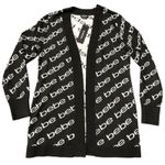 Bebe Graphic Logo Open Cardigan, Size Large, New with Tag MSRP $79 Photo 2