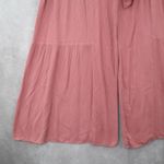 REWASH  Pink Boho Wide Leg Palazzo Pants Flowy High Waist Tie Front M Medium Photo 4