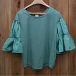 Chico's Chico’s Knit And Woven Tiered-Sleeve Top plus size XL Photo 0