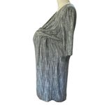 Seraphine Black & white herringbone print Pattern Long Sleeve Wrap Dress Size 6 Photo 2