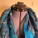 Infinity Scarf Blue Purple Yellow Paisley Photo 2