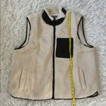 New Sweet Lovely by Jen Women’s Sherpa vest in off white and black Plus size 2XL Photo 5