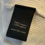 The Limited  Vest Marshmallow White Knit Ruffle Hem Open Front Cardi Sz XL NWT Photo 7