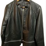 Liverpool NWT  Zip-Off Detail Faux Leather Jacket Photo 4