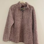 Sherpa Pullover Quarter Zip Purple Size M Photo 0