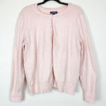 Lands' End  Women's L 2 Pc Pink Short Sleeve and Cardigan Sweater Set‎  Cotton Photo 0