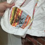 American Eagle  womens denim cropped one button butterfly white medium Photo 4