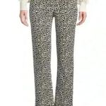 Loft 🆕 Outlet Black & Muslin Animal Print Curvy
High-Rise Straight-Leg Pants2P🆕 Photo 0