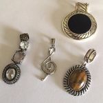 Lot Of 4 Women's Costume Pendants / Charms Mix Variety All Signed Photo 1