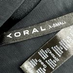 Koral Orange Satin Mesh Colorblock Scoop Neck Workout Athletic Sports Bra Sz XS Photo 7