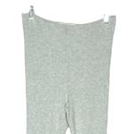 Free People  Women's Pants Heater Gray Superfly Flare Leg Ribbed Knit Size Medium Photo 3