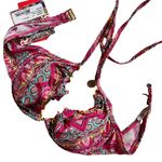Luli Fama  Summer Fling Pucker Up Push-up Bikini Top nwt Photo 0