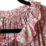 Free People Feeling Groovy Maxi Dress S/P Oversized gauze flowy ruffle Boho Photo 9