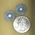Light Blue Flower Earrings Photo 2