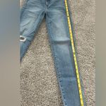 American Eagle  Outfitters Light Blue Distressed Super High Rise Skinny Jeans Photo 2