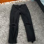 Abercrombie & Fitch Black The ankle straight ultra high rise curve jeans size 4r Photo 0