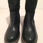 Black Leather Boots, Size 8 Photo 1