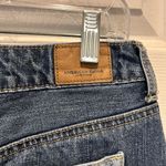 American Eagle Women Skirt Size 4 Blue Denim Patchwork Hi Rise Festival Mini Photo 6