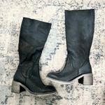 Free People  Essential Knee High Boot Navy Blue Leather Size 39 / US 8.5-9 Photo 3