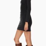 Aritzia  Wilfred Lydia Ruched Mini Dress in Black Photo 1