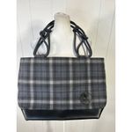 The Classic Farmhouse Shoulder Bag Plaid Wood Stove Blue/gray Gray Photo 2