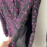 Karina Grimaldi  pink‎ black floral long sleeve mini dress Photo 3