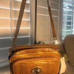 Kathy Van Zeeland  Patent Croc Embossed Convertible Organizer Purse Bronze New Photo 1