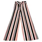 New York & Company Black pink and White Striped Women's palazzo Pants Size 16 Photo 0