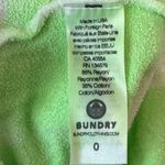 Sundry NWT Drawstring Waist Terry Sweat Shorts White Green Tie Dye - 0(XS) Photo 4