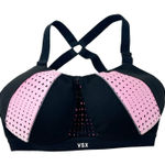 Victoria's Secret VSX Womens The Ultimate Gym Active Sports Bra 32DD Black Pink Photo 0