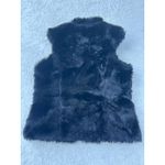 Bernini Beverly Hills Vintage Black Fur Vest Size Large Photo 3
