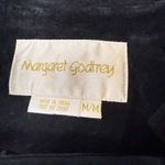 Margaret Godfrey Black Suede Leather Trench Coat Jacket Women Medium M Size undefined Photo 2