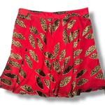 Alice + Olivia X Donald Robertson Blaise Cheetah Lip Trapeze Skirt Size 4 Photo 3