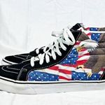 Vans  Black Suede Free Bird Sk8-Hi Freedom Eagle American Flag Sneakers~10.5~  Photo 3