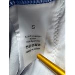 B2PRITY Navy White Tropical Floral Ruched One Piece Swimsuit Women's Small Blue Photo 1