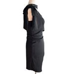 Altar'd State  Nicole Party Dress Black One Shoulder Minidress Photo 5