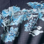 Ann Taylor Sheer Ruffle Short-Sleeve High-Neck Classic Art Smocked Top Small Photo 5