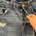 Aeropostale ‎ 90's Super High Rise Straight Jeans Ripped Distressed Womens… Photo 4