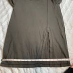 Vimmia  Grey Brown Slit Front Long Shirt‎ Yoga Workout Small Photo 4