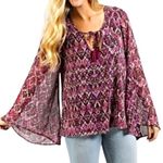 Show Me Your Mumu bell sleeve blouse size small Photo 0