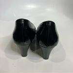 Sofft black patent leather heels pumps peep toe size 7.5 dressy black tie Photo 4