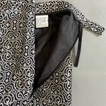 Talbots  Women's Vintage Silk Tapered‎ Pants Black Ornate Design Size 4 Photo 8