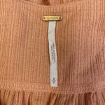 Free People  Beach Bound Tie Front Smocked Tank Top Size‎ S Pink Orange Photo 1