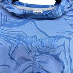 Gymshark Power Pullover Crop Top Blue Swirl Women’s Size XS Photo 2